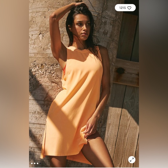 Free People Hot Shot Tunic Tank Neon Clementine - Picture 10 of 10